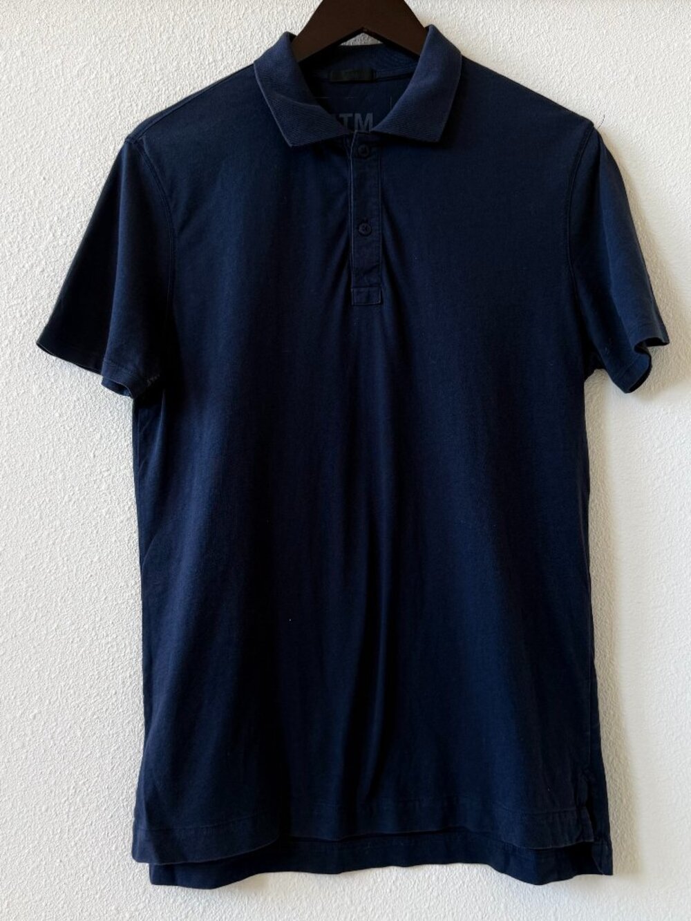 ATM Anthony Thomas Melillo Navy Polo Shirt Size S